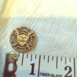 Chanel gold brass button